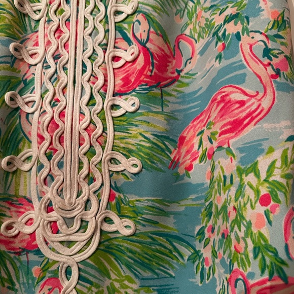 Lilly Pulitzer Jane Shift Dress in Floridita🦩Flamingo Print🦩Size 12 EUC Comfy - Picture 8 of 10